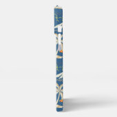 Retro Surf Tropical Pattern iPhone Hülle (Linke Seite)