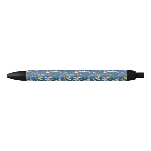 Retro Surf Tropical Pattern Kugelschreiber (Vorderseite)