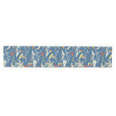 Retro Surf Tropical Pattern Mittelgroßer Tischläufer (Horizontal)