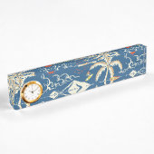 Retro Surf Tropical Pattern Namensplakette