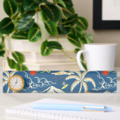 Retro Surf Tropical Pattern Namensplakette
