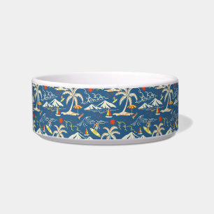 Retro Surf Tropical Pattern Napf