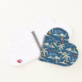 Retro Surf Tropical Pattern Notizblock (Innenseite)