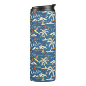 Retro Surf Tropical Pattern Thermosbecher (Nach links gedreht)