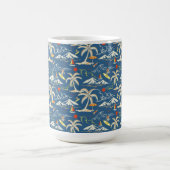 Retro Surf Tropical Pattern Verwandlungstasse (Zentrum)