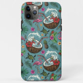 Retro-Surf-tropisches Muster Case-Mate iPhone Hülle (Rückseite)