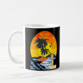 Retro Surf und Sand Kaffeetasse (Links)