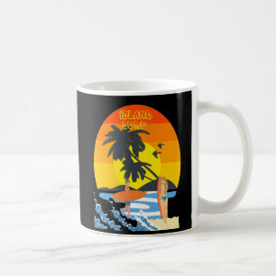 Retro Surf und Sand Kaffeetasse