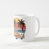 Retro Surf Van Sunset Vibes Kaffeetasse (VorderseiteRechts)