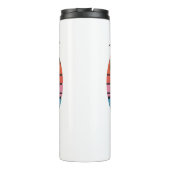 Retro Surf Van Sunset Vibes Thermosbecher (Rückseite)