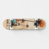 Retro Surf Vibes Skateboard (Horizontal)