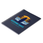 Retro Surfboard Beach Art Notizblock (Linke Seite)