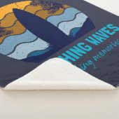 Retro Surfboard Beach Art Sherpadecke (3/4)