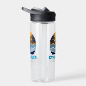 Retro Surfboard Beach Art Trinkflasche (Rechts)