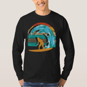 Retro Surfboard Ocean Surfer Waves Sport Sommer Su T-Shirt
