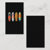 Retro Surfboard Vintag Surfen Art Beach Surfer Visitenkarte (Vorne/Hinten)