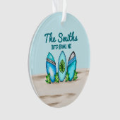 Retro-Surfboards Ornament (Vorderseite)