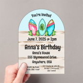 Retro-Surfboards, rosa, Acryleinladungen (Insitu (Handheld))