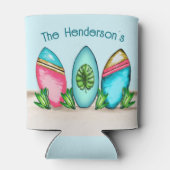 Retro-Surfboards, rosa, Dosenkühler (Rückseite)