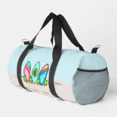Retro-Surfboards, rosa, Duffle Bag (Rechte Ecke)