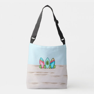 Retro-Surfboards, rosa, Tragetaschen Mit Langen Trägern