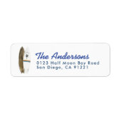 Retro-Surfboards Rücksendeadresse (Vorne)