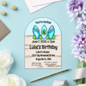 Retro-Surfbretter Acryleinladungen (Insitu (Hochzeit))