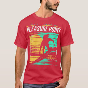 Retro-Surfen Pleasure Point Kalifornien Vintage Su T-Shirt