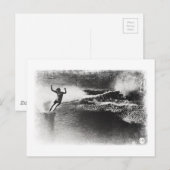 Retro-Surfen Postkarte (Vorne/Hinten)