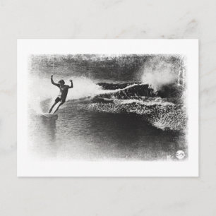 Retro-Surfen Postkarte