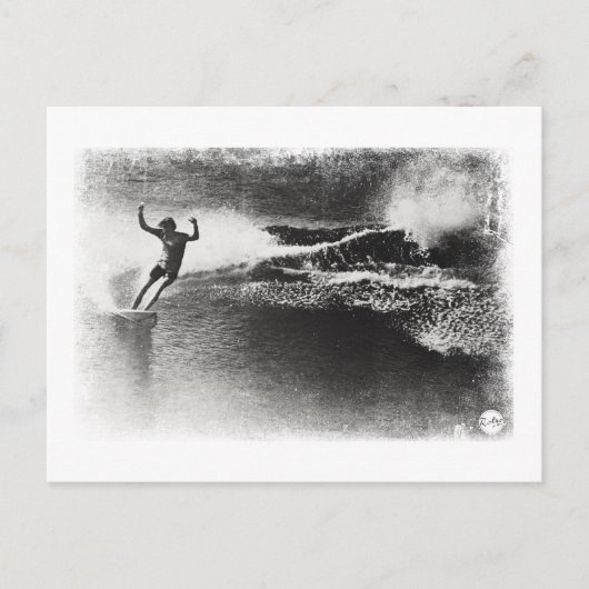 Retro-Surfen Postkarte (Vorderseite)