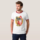 Retro Surfen Pug Shirts (Vorne ganz)