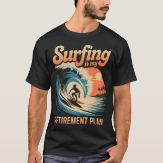 Retro-Surfen Ruhestand Im Ruhestand Strand-Vibes T-Shirt