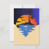 Retro Surfer Car Babydusche Dankeskarte (Rückseite)