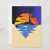 Retro Surfer Car Babydusche Einladung (Rückseite)