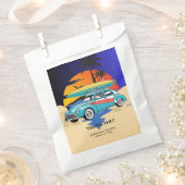Retro Surfer Car Babydusche Geschenktütchen (Ausgeschnitten)