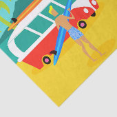 Retro Surfer Couple Tissue Seidenpapier (Ausschnitt)