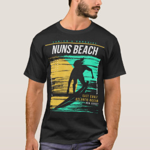 Retro-Surfer-Nonnen Strand New Jersey Vintage-Surf T-Shirt