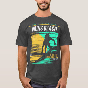 Retro-Surfer-Nonnen Strand New Jersey Vintage-Surf T-Shirt