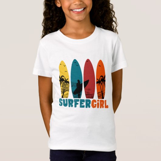 Retro Surfer Shirt, Surfliebhaber Shirt, Vintag  T-Shirt (Vorderseite)