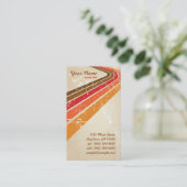 Retro Surfer-Streifen Visitenkarte (Stehend Vorderseite)