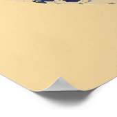 Retro Surfer Sunset Beach Poster (Ecke)