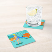 Retro Surfer Typ Paper Untersetzer (Vor Ort)