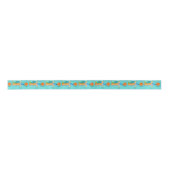 Retro Surfer-Typ-Satin-Band Satinband (Vorderseite)