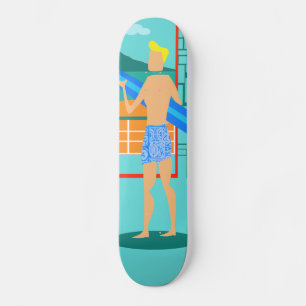 Retro Surfer Typ Skateboard