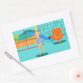 Retro Surfer Typ Sticker (Umschlag)