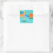 Retro Surfer Typ Sticker (Tasche)