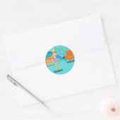 Retro Surfer Typ Sticker (Umschlag)