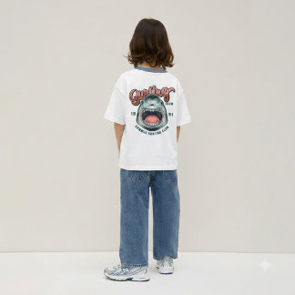 Retro-Surferclub Vintage-Grafik-T-Shirt für Kinder T-Shirt
