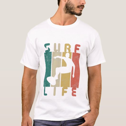 Retro-Surfgeschenk T-Shirt (Vorderseite)